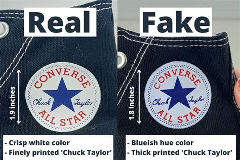 spotting fake vintage converse clothing|how to spot a false converse.